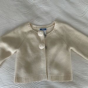 Jacadi White Toddler Sweater 18months!